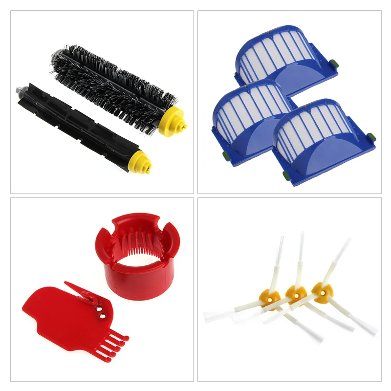 

10pcs Replacement Part Kit For iRobot Roomba 650 620 610 600 Vacuum Filter Brush
