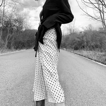 Новое поступление специальный дизайн сзади сложенная Бабочка Женская плиссированная волнистая длинная юбка