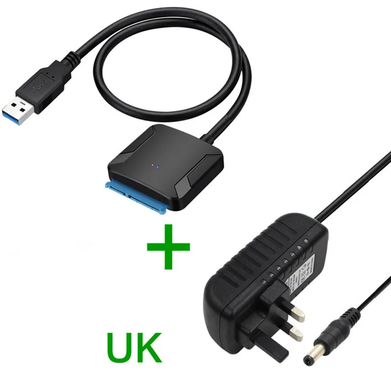 

New Hot USB 3.0 to SATA Cable High Speed Transmission 2.5/3.5 HDD SSD Hard Drive Converter NV99