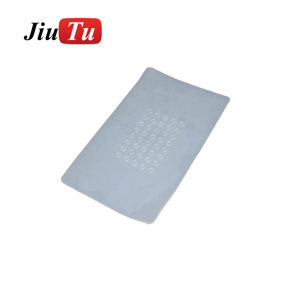 LCD Separator Silicone Rubber Mat LCD Vacuum Separate Mat with Holes 10pcs / Lot lcd separator non slip rubber mat mobile phone lcd and touch screen separator rubber mat holes 11cm 19cm