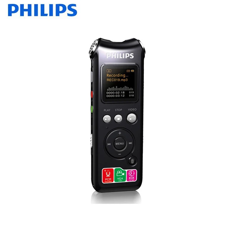 Philips 100 Original Pen 8GB Digital Voice Recorder Pen Audio Recorder