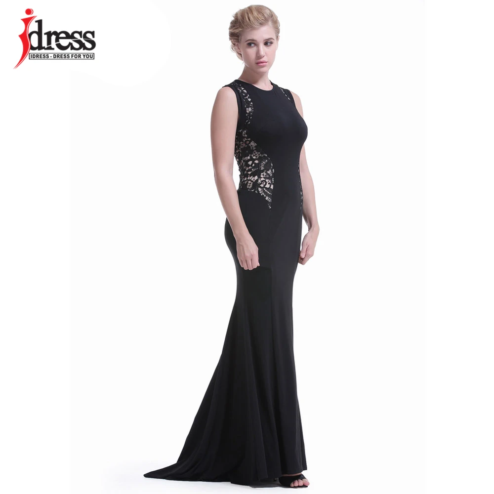 IDress Summer Women Lace Embroidery Patchwork Mermaid Dress Elegant Party Formal Gowns Maxi Long Dress Vestidos de Festa Longo  (12)