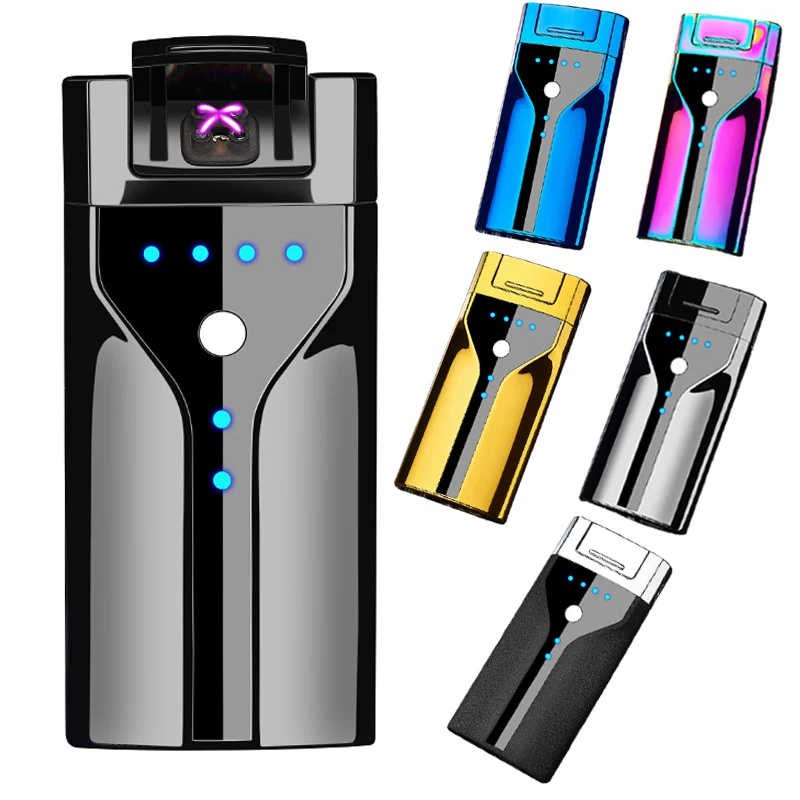 2018 hot sale USB electronic cigarette cigar double arc lighter OEM