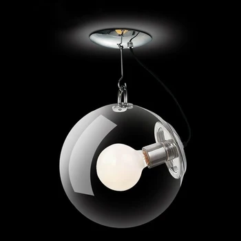 

Nordic Brief Glass Magic Globe Wall Light,dia 25/30cm clear glass bubble ball lampshade Wall Lamp for Restaurant/Bedroom bedside