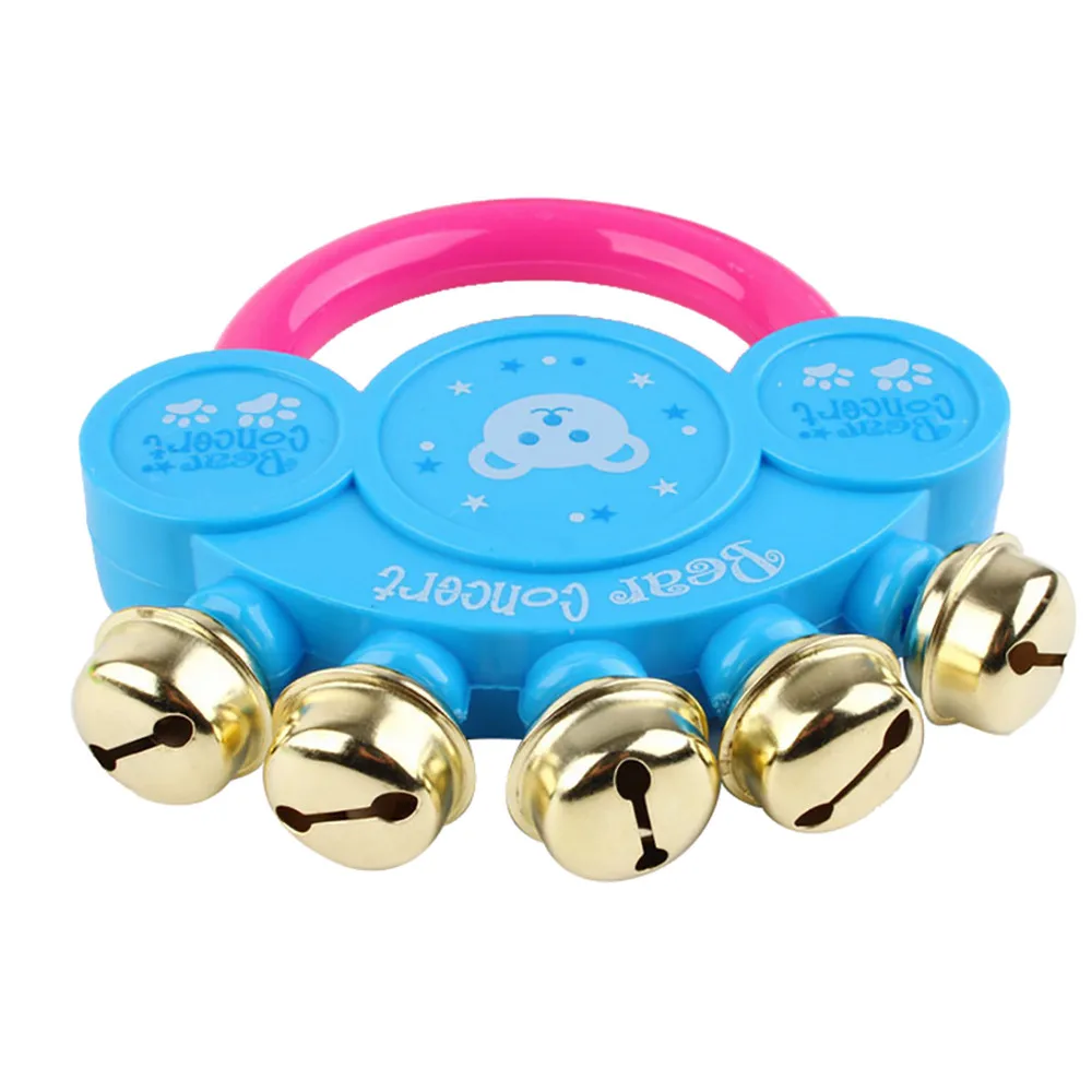 Новые игрушки для ванной для детей Детские дизайнерские деревянный колокольчик инструмент погремушка игрушка забавный подарок Z0306 - Цвет: Многоцветный