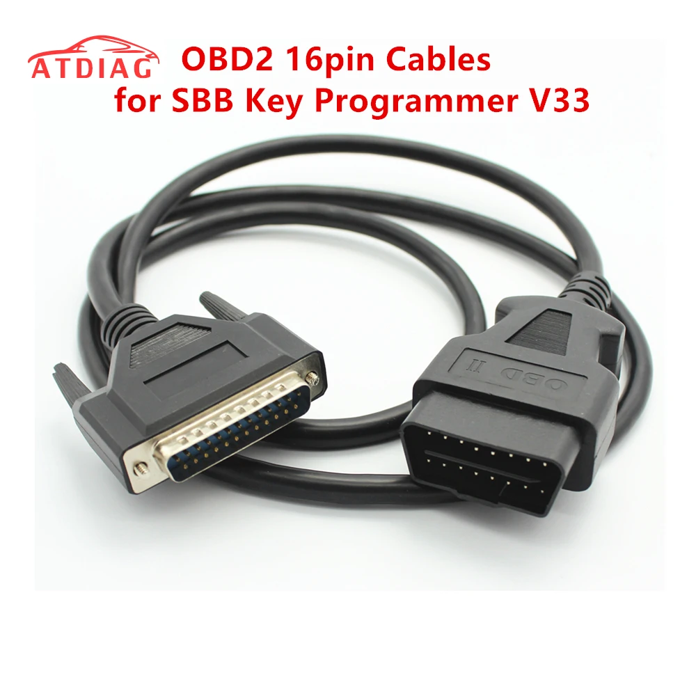 16 контактный кабель OBD OBD2 для программатора ключей SBB V33 соединительный OBDii
