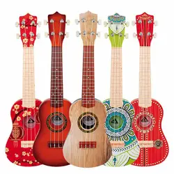 21 дюймов Гавайские гитары укулеле Музыкальные инструменты 4 Strings сопрано Ukelele детская миниатюра Гавайи гитары детские музыкальные игрушки