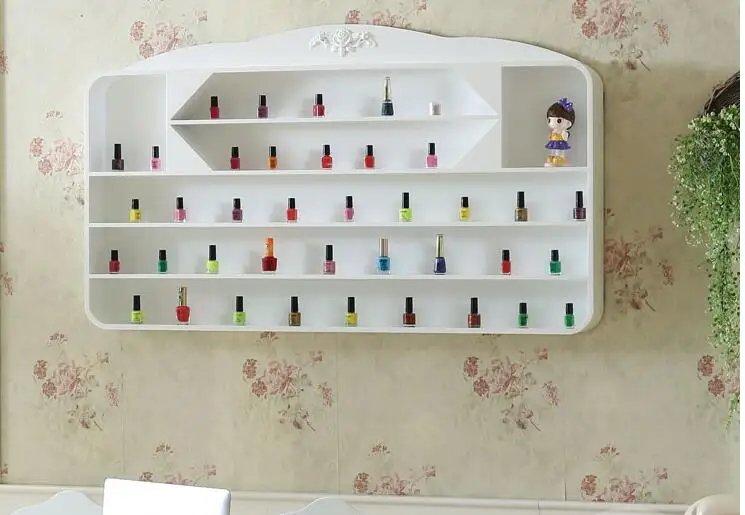 Nail Polish Wall Nail Polish White Cosmetic Display Nail Beauty Nail Shop Wall Partition.in