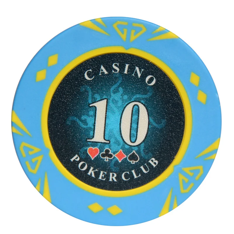 Казино алмаз развлечения черный Джек Pokers Монте Карло глина Металл налоги Hold'em покер чип наборы 25 шт./лот 14 г - Цвет: 10