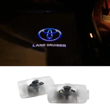 Door Light Car Ghost LED Courtesy Welcome Logo Light Lamp Shadow Projector For Toyota Land Cruiser Prado Reiz Camry Highlander