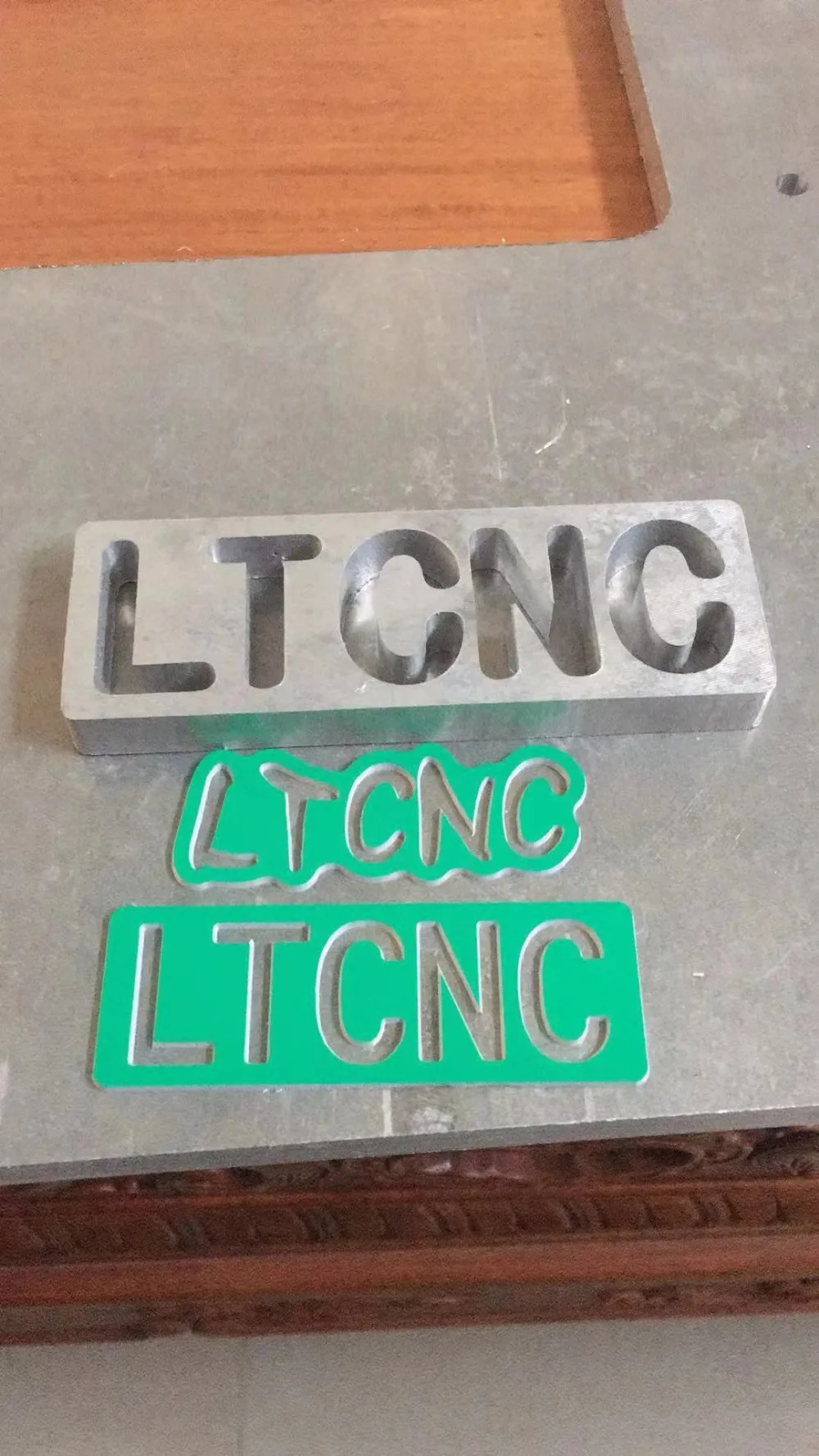 Aluminum cutting sample