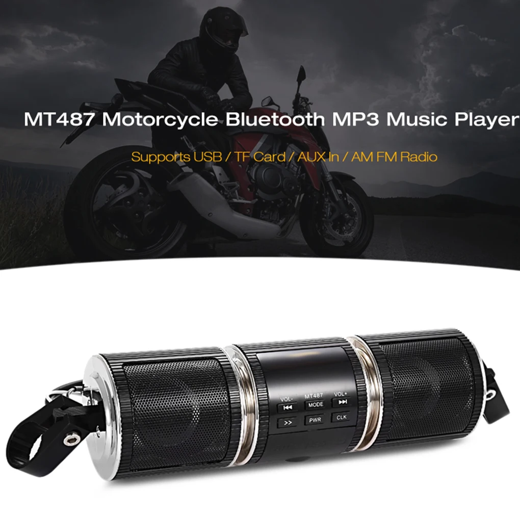 Высокое качество звука колонки для мотоциклов FM радио AUX USB TF Bluetooth MP3 плеер водонепроницаемый мотоцикл стерео динамик