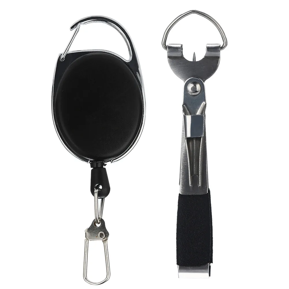 

4 In 1 Quick Knot Cutter Nippers Snip Tying Tool Nail Clippers Line With Zinger