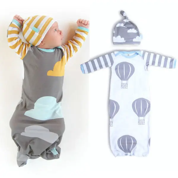 Children New Arrival Boys Girls Clothing Cotton Newborn Baby Infant Swaddle Wrap Sleeping Hat 0