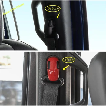 

Lapetus Seat Safety Belt Buckle Frame Cover Trim ABS Fit For Jeep Wrangler JL 2018 2019 2020 Matte / Red / Carbon Fiber Look