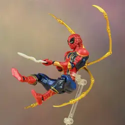 Marvel Мстители Железный человек паук 6 "фигурку Бесконечная война Endgame ко Revoltech комплекс удивительные Yamaguchi Katsuhisa игрушечные лошадки кукла