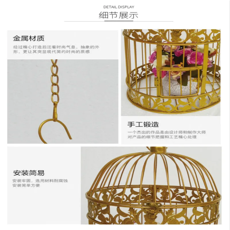 Title 4, Fashion Large Antique Decorative Bird Cages Han...