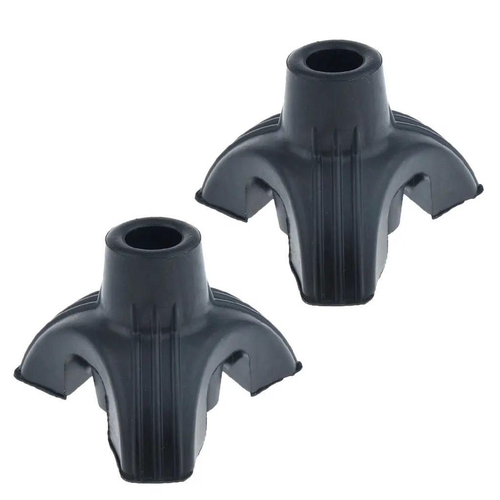 2 Pieces Non Slip Tripod Rubber Replacement Tip For Cane Walking Stick Crutches 16mm 5/8 inch