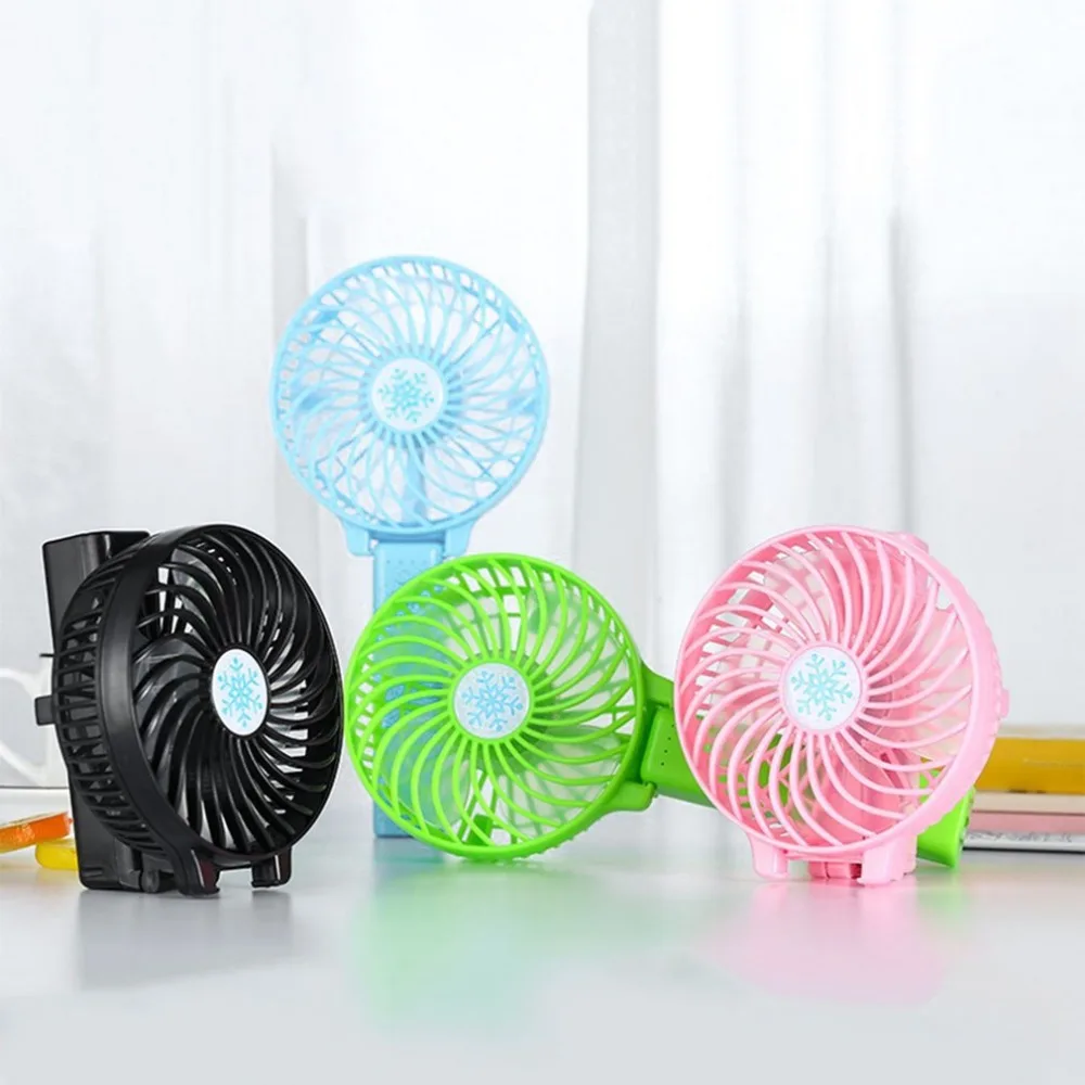 

Portable Mini USB Hand Fan Foldable Air Conditioning Fans Hand Held Cooling Fan For Office Home Rechargeable Fans 4 color USB