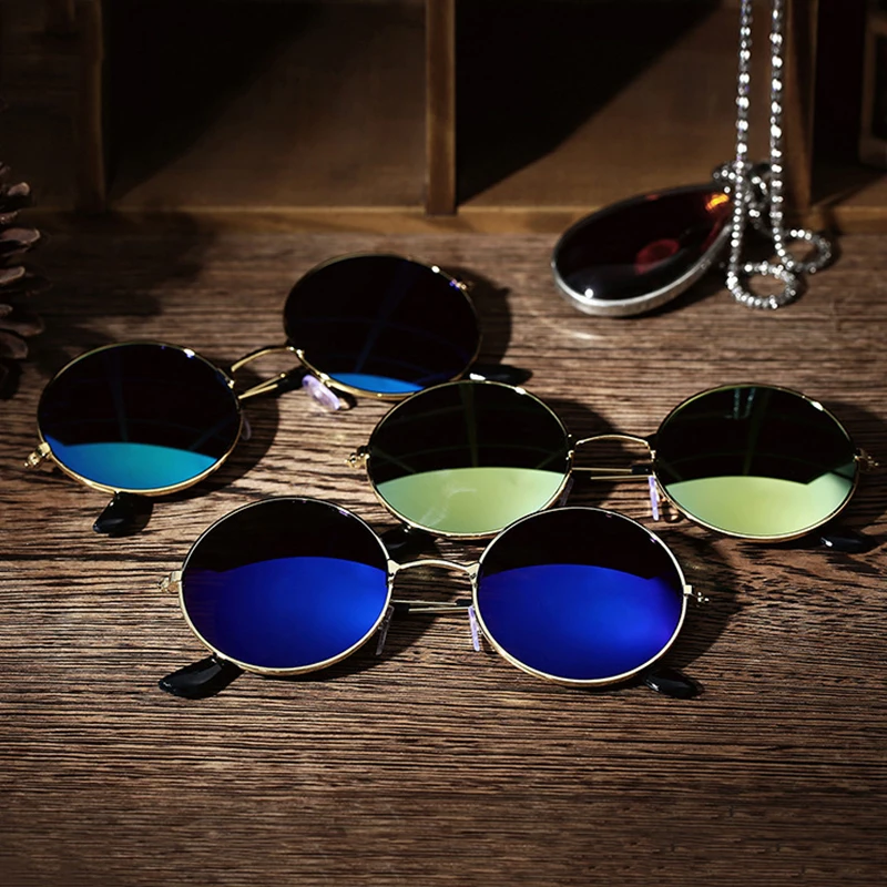 

Round Polarized Sunglasses Men Women Sun Glasses Women Metal Frame Black Lens Eyewear Car Driving Outdoor Sports Retro Classic