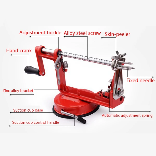 3 в 1 Яблоко Овощечистка машина для очистки и нарезки фруктов/Нержавеющая сталь Яблоко фрукты машина очищенный Инструмент Творческий дом кухня