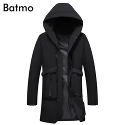Batmo 2018 Новое поступление зима высокое качество белая утка вниз куртки с капюшоном мужская зимняя мужская теплая куртка