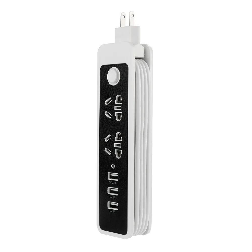 Продажа Блок питания с USB стабилизатором напряжения 2 розетки 3 USB порт зарядное устройство Зарядка башня 10,29