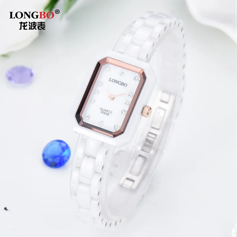 LONGBO High End Women S Watches Waterproof White Diamond Ladies Watch 6084 Students Really Korean