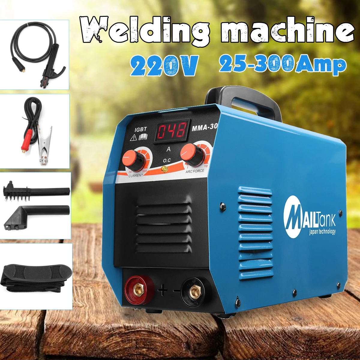 

MMA-300G Mini Welders DC Welding Machine 220V 25A-300A Semi-Automatic Inverter LCD Soldering Tool