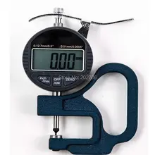 0-12,7 мм 0,01 мм точечная головка цифровой толщиномер электронный измеритель толщины тестер толщины с точечной измерительная головка