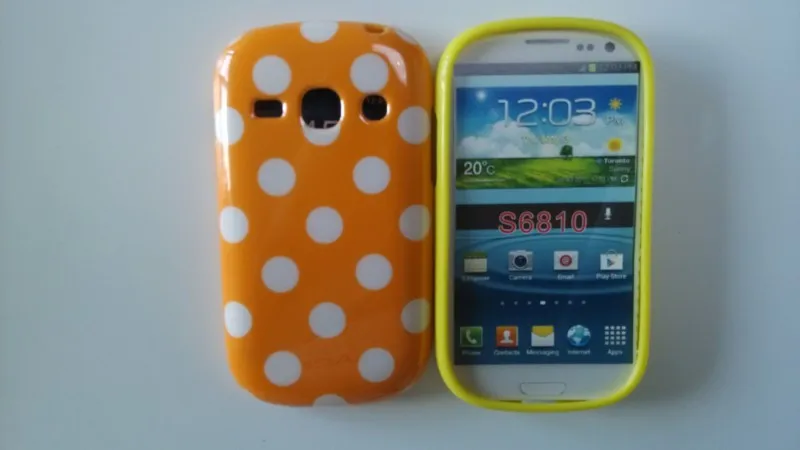 Samsung Galaxy Frame S6810 Polka Dots Case (5)