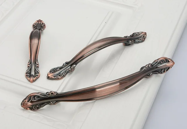 Best Offers 10Pcs/Lot Premintehdw SOLID European Classic  Red Bronze Handle Knob Pull Kitchen  Furniture Wardrobe Cabinet 