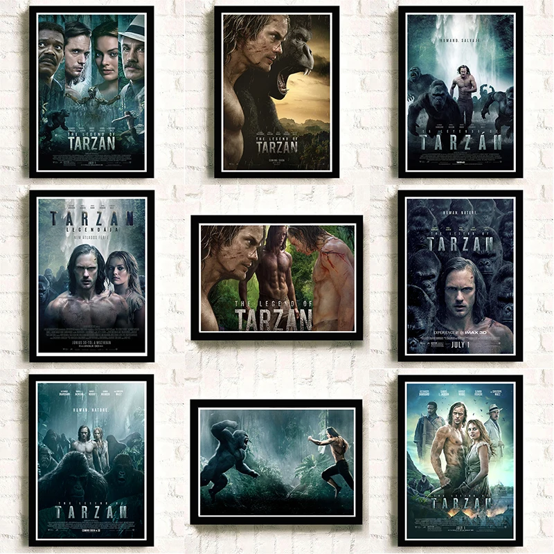 Белая крафт-бумага Legend of Tarzan постер с художественным принтом Настенная картина