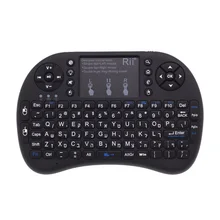 Иврит Клавиатура Rii i8+ с подсветкой 2,4 ГГц мини беспроводная клавиатура с тачпадом для Android tv Box/мини ПК/ноутбука