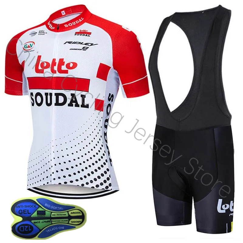 لوتو 2019 الدراجات جيرسي سريعة جاف سباق دراجة الصيف قصيرة الأكمام مجموعة الدراجات الملابس مايوه روبا Ciclismo Uniformes B13