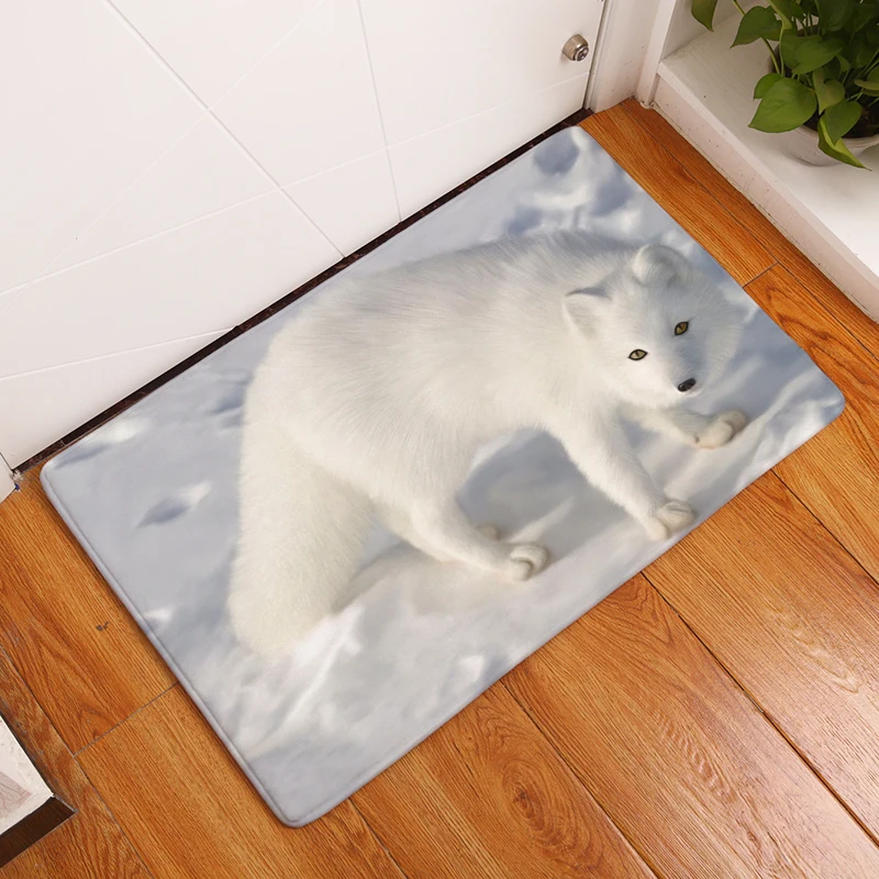 Новинка года Glacier Животные печати ковры Нескользящие Кухня коврики для дома Гостиная Коврики 40x60 см 50x80 см