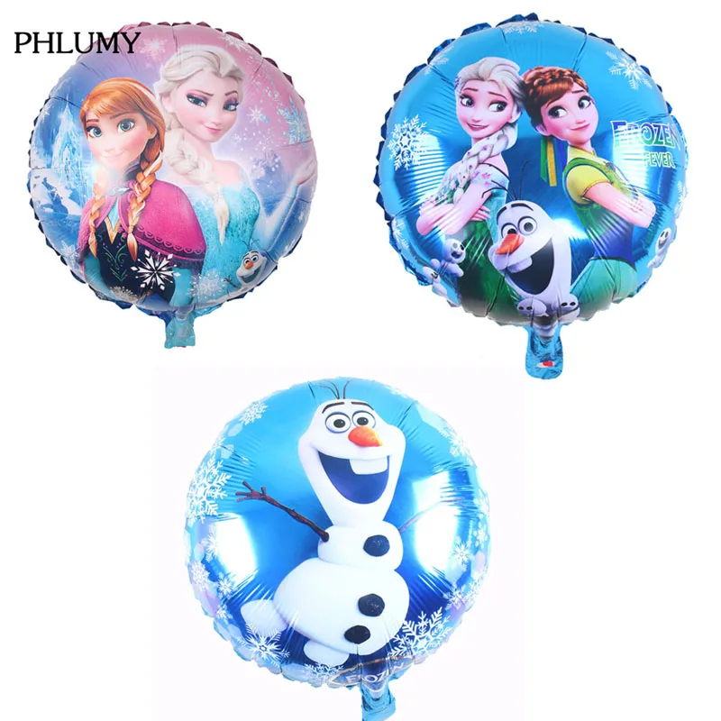 

PHLUMY 10Pcs 18 Inch Elsa Anna Princess Foil Balloon Inflatable Helium Balloons Baby Shower Happy Birthday Party Decorations