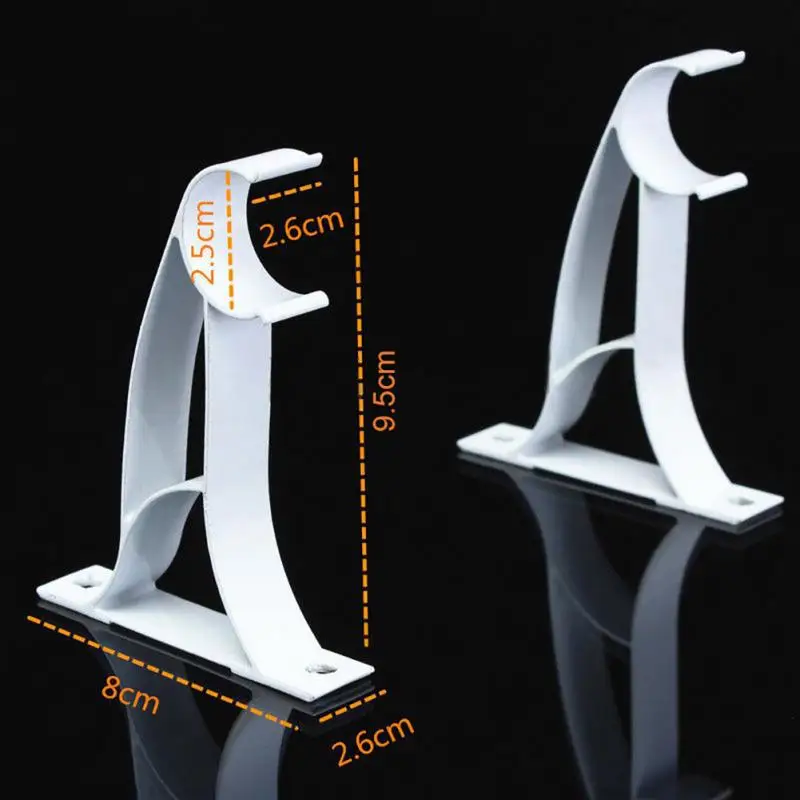 2 шт. алюминиевый сплав двойные карнизы держатель драпировки подходит для драпировки карнизы фиксированный держатель современный Декор для дома