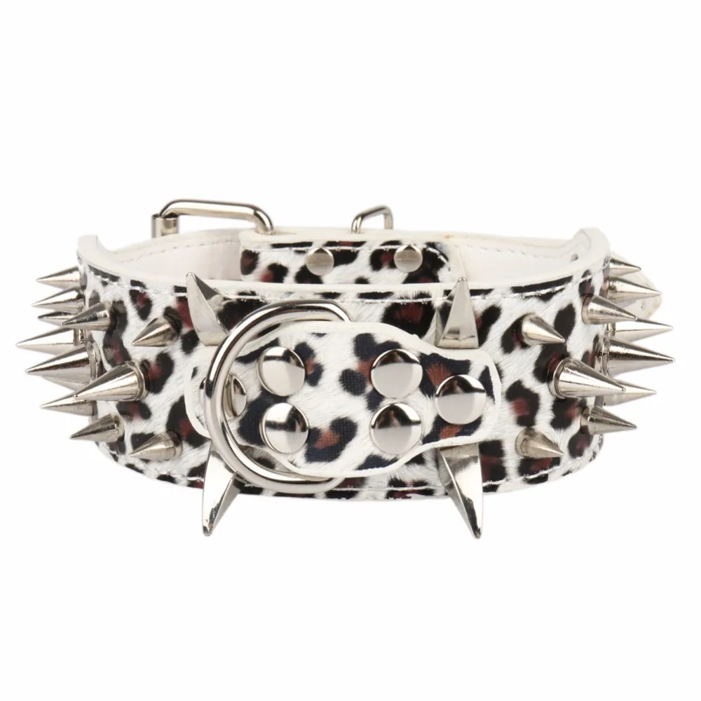 Buy PipiFren Large Breed Dogs Collars Spiky Rivets Big