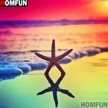 

HOMFUN Full Square/Round Drill 5D DIY Diamond Painting "Sea star" 3D Embroidery Cross Stitch 5D Home Decor A14692