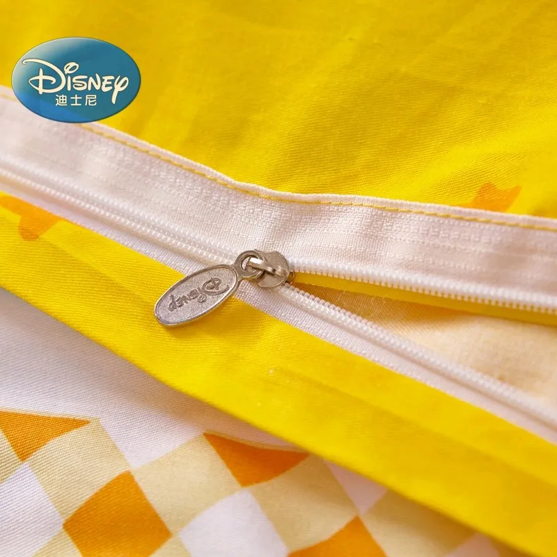 Disney желтого цвета с Винни пухом для постельного белья Украшения в спальню 100%