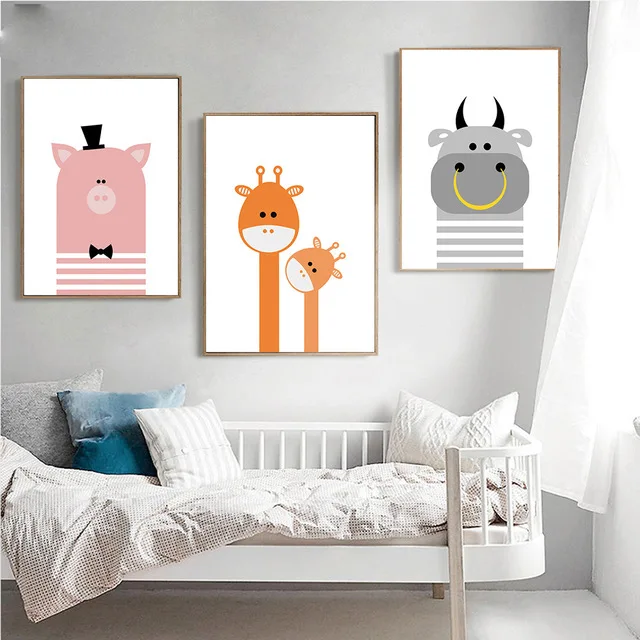 Cartoon-Bear-Giraffe-Animal-Poster-Prints-Minimalist-Wall-Art-Canvas-Painting-Modern-Kawaii-Nursery-Picture-Baby.jpg_640x640