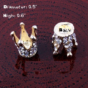 

30pcs 0.6inch High quality Christmas rhinestone Oval pearl center alloy buttons Flatback in GOld RMM226