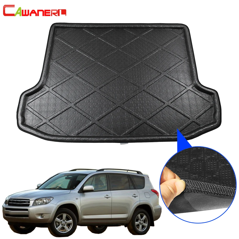 

Cawanerl Car Rear Trunk Mat Boot Tray Liner Cargo Carpet Mud Floor Luggage Pad Accessories For Toyota RAV4 XA30 5 Seat 2006-2012