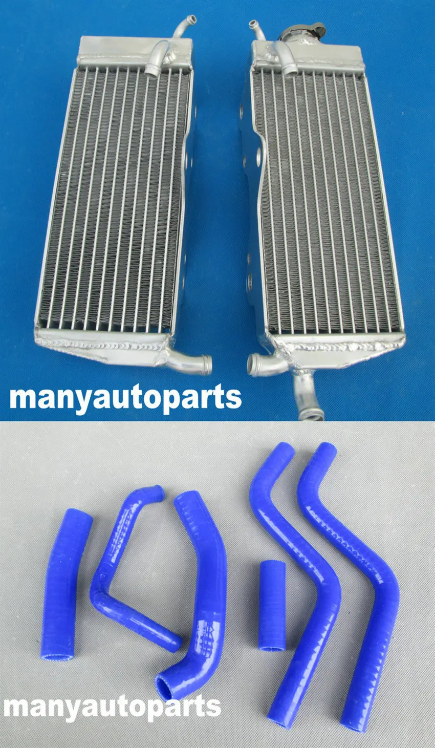 Алюминиевый радиатор + синий силиконовый шланг для Honda CR250R/CR250 R 2-тактный 1989 88 89 |