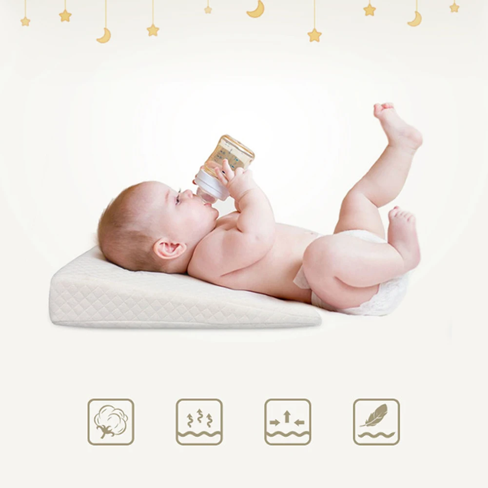3D детская подушка памяти хлопок наклонная молния нескользящий треугольник полукруг мягкие детские постельные принадлежности