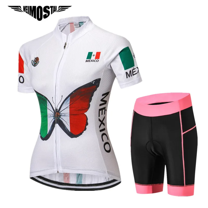 2018 HOT 2018 Mexico Women Cycling Jersey Sets Pro Team