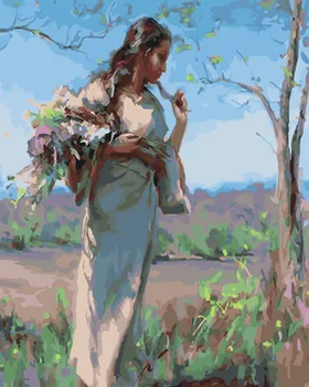 

Frameless painting by numbers paint by numbers for home decor PBN for living room 4050cm countryside