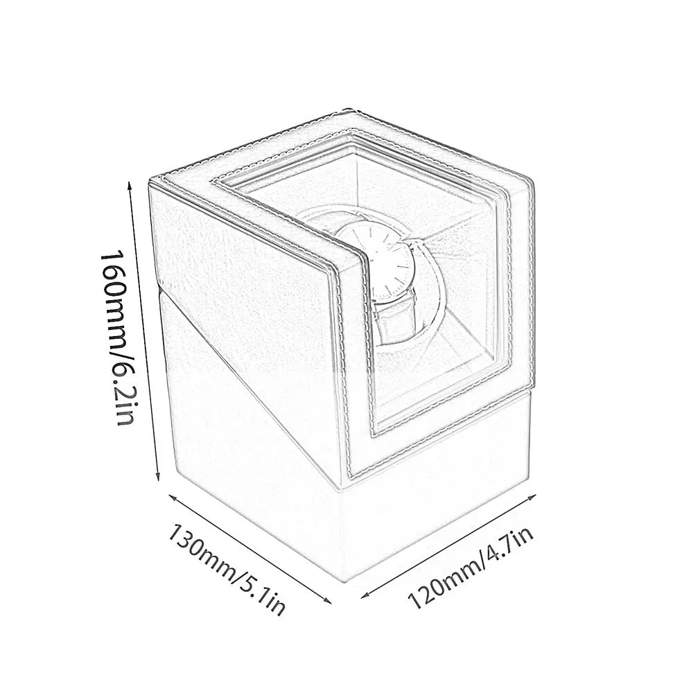 Автоматический виндер механических часов, коричневая кожаная коробка для часов, высококлассный шейкер, держатель для часов, дисплей, ювелирная коробка, новая классическая