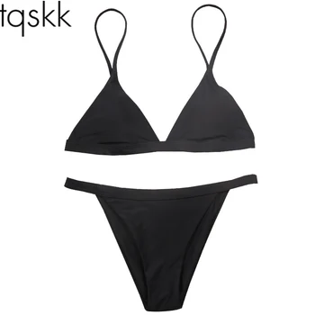

TQSKK Bikinis Women 2019 New Sexy Swimsuit Female Padded Vintage Swimwear Brazilian Bikini Set Bathing suits Beach Wear Biquini